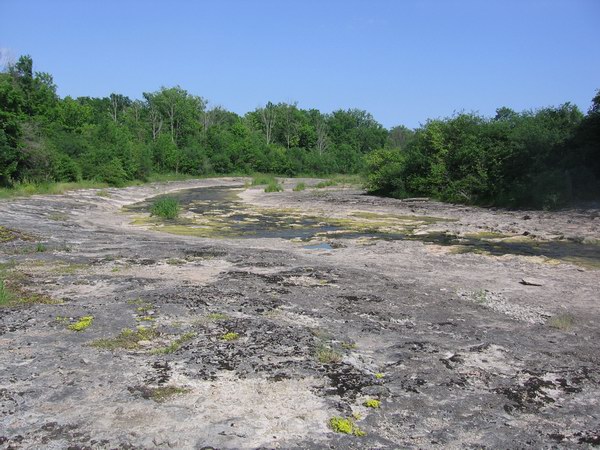 Bedrock near Lake Erie.