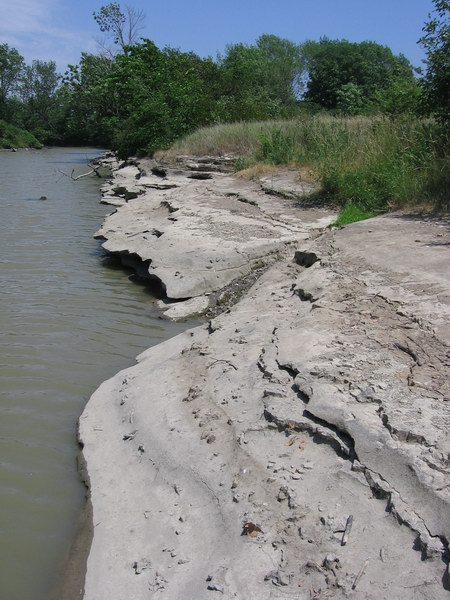 Bedrock near Lake Erie.