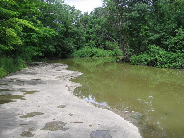 Bedrock near Lake Erie.