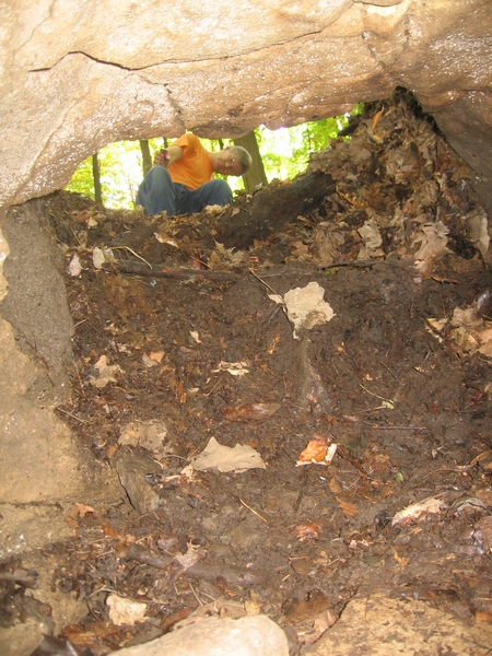 Inside entrance to Cricket Cave Ontario.