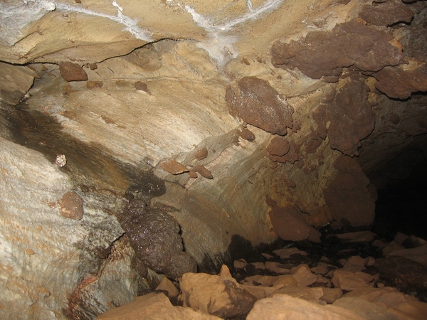 P. Lake cave in Ontario, Canada.