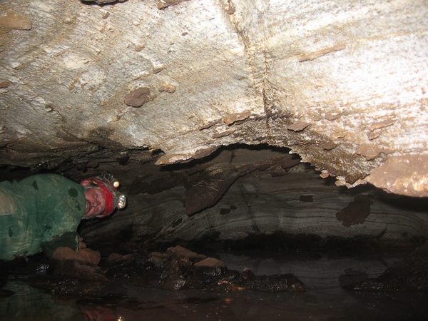 Side chamber in P. Lake Cave.