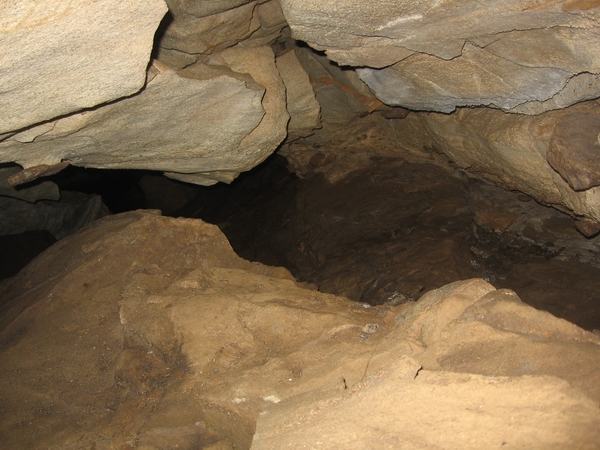 Passage in P. Lake Cave.