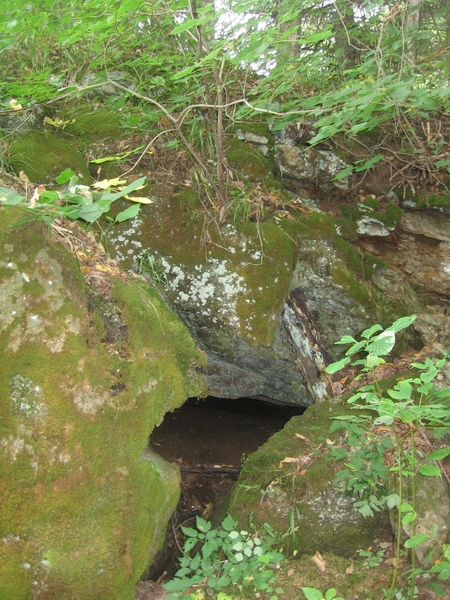 Exit of Milo Cave in Ontario Canada.