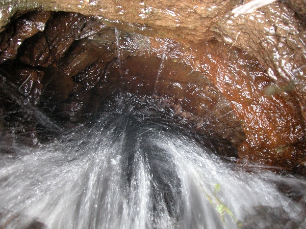 Cave shaft in Ontario, Canada.