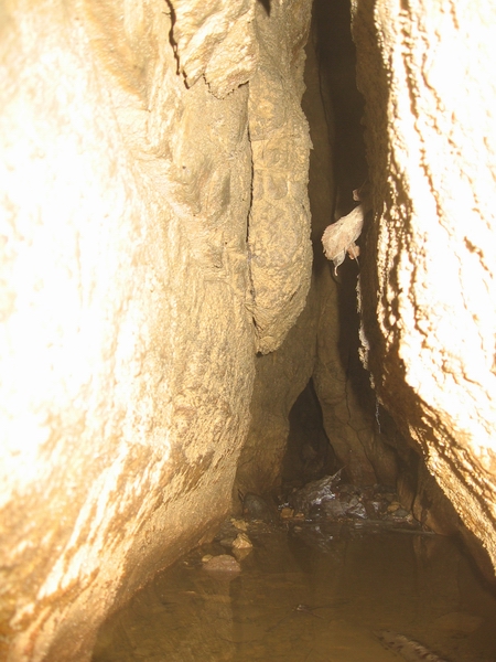 Wet Feet Cave end of the road.